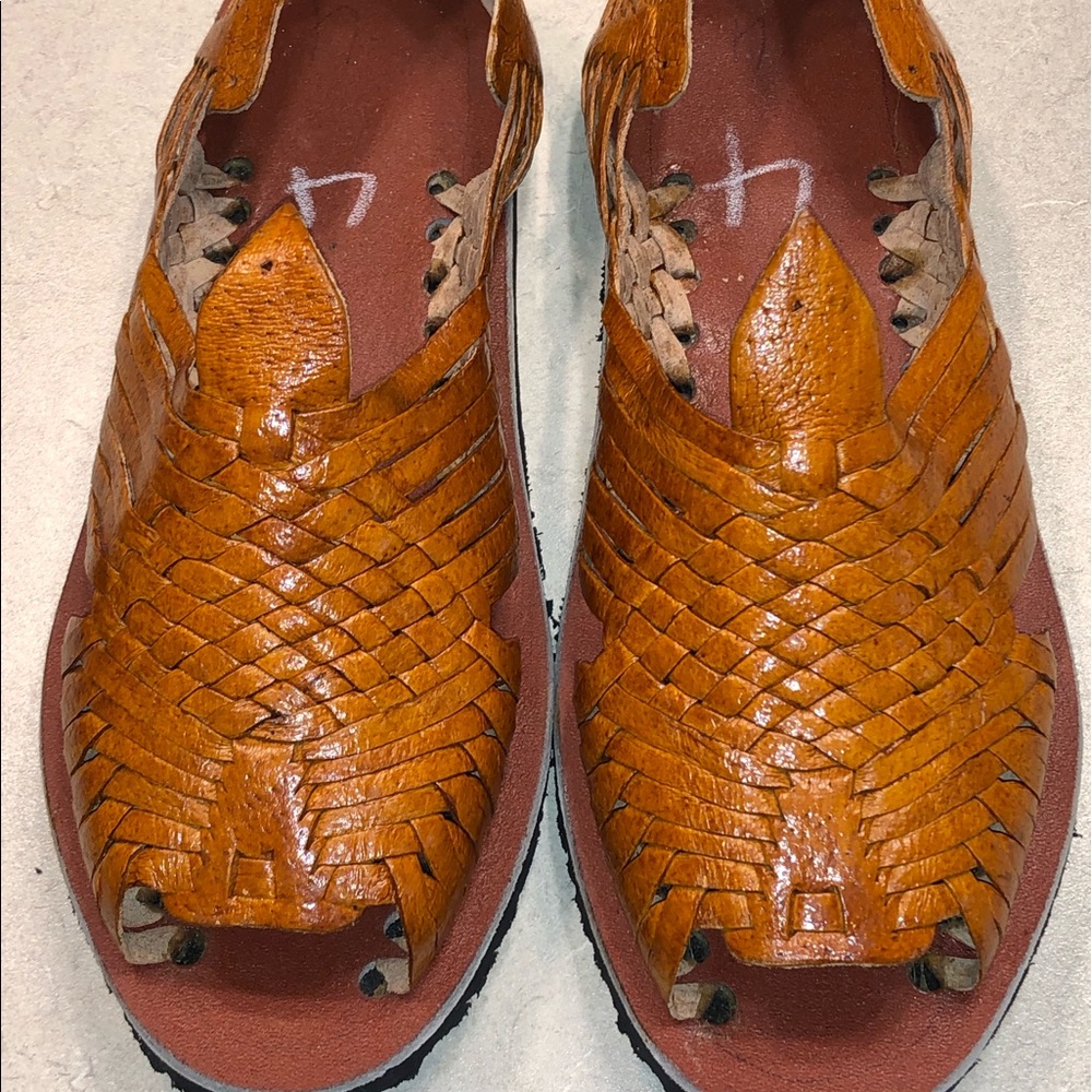 Worn once HUARACHE leather brought from mexico SHOES